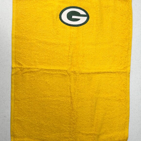 Green Bay Packers Golf Towel Embroidered Hand Towel Green Gold Sports Football - Picture 5 of 6